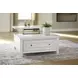 Robbinsdale Antique White Square Lift Top Cocktail Table