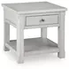 Robbinsdale Antique White Square End Table