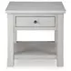 Robbinsdale Antique White Square End Table