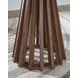 Kallari Warm Brown and Black Round End Table
