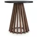 Kallari Warm Brown and Black Occasional Table Set