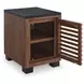 Kallari Warm Brown and Black Rectangular Chairside End Table