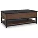 Kallari Warm Brown and Black Occasional Table Set