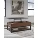 Kallari Warm Brown and Black Occasional Table Set