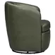 Valdoro Lyric Sage Leather Upholstered Swivel Club Chair