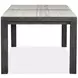 Plum Creek Ravenwood Black and White 80" Rectangular Dining Table