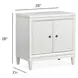 Springhouse Whisper White 2 Door Nightstand with USB Charging