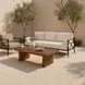 Denby Brown Outdoor Rectangular Occasional Table Set