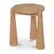 Pax Natural Outdoor Round Travertine Top Occassional Table Set