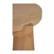 Pax Natural Outdoor Round Travertine Top Side Table