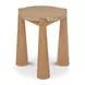 Pax Natural Outdoor Round Travertine Top Occassional Table Set