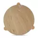 Pax Natural Outdoor Round Travertine Top Side Table
