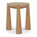 Pax Natural Outdoor Round Travertine Top Occassional Table Set
