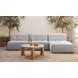 Pax Natural Outdoor Round Travertine Top Occassional Table Set