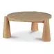 Pax Natural Outdoor Round Travertine Top Occassional Table Set