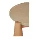 Pax Natural Outdoor Round Travertine Top Coffee Table