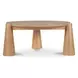 Pax Natural Outdoor Round Travertine Top Occassional Table Set