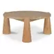 Pax Natural Outdoor Round Travertine Top Occassional Table Set