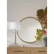 Balboa Coastal Gray Round Wall Mirror