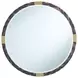Arakan Calico and Gold Round Wall Mirror