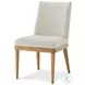 Essence Blonde And Marshmallow Performance Fabric Dining Side Chair Set of 2