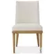 Essence Blonde And Marshmallow Performance Fabric Dining Side Chair Set of 2