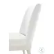 Essence Opal And Marshmallow Performance Fabric Dining Side Chair Set of 2