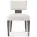 Hudson Pebble Grey Upholstered Dining Side Chair Set of 2