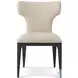 Repose Charcoal Oak Upholstered Dining Side Chair