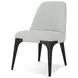 Spencer ST James Gray and Onyx Upholstered Side Chair Set of 2