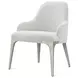 Spencer ST James Gray and Argento Upholstered Arm Chair Set of 2