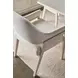 Coastal White and Sandbar Upholstered Delray Dining Arm Chair Set of 2
