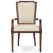 TA Originals Lillian Cream Upholstered Caraway Arm Chair Set of 2