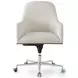 Hudson Pebble Grey Upholstered Desk Chair