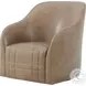 Tartan Black Invisible And Perfect Brown Swivel Chair