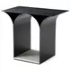 TA Originals Black and White Rectangular Accent Table