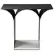 TA Originals Black and White Rectangular Accent Table