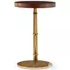 Kesden Pyramid Brown 14" Round Accent Table