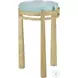 Judith Leiber Polished Textured Brass 14" Round Accent Table