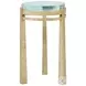 Judith Leiber Polished Textured Brass 14" Round Accent Table