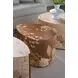 Bouquet Toasted Cashew and Dorelle Free Form Droplet Side Table