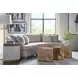 Bouquet Toasted Cashew and Dorelle Free Form Droplet Side Table