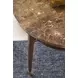 Spencer Green Park Fumed and Gold Round Marble Top Ashburton Place Side Table