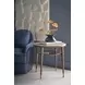Spencer Green Park Fumed and Gold Round Marble Top Ashburton Place Side Table