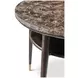 Spencer Green Park Fumed and Gold Round Marble Top Ashburton Place Side Table