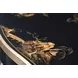 Brushwork Black and Gold Rectangular Tranquility Accent Table