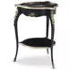 Brushwork Black and Gold Free Form Lotus Lamp Table