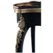 Brushwork Black and Gold Free Form Lotus Lamp Table