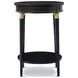Brushwork Black and Gold Oval Harmony Lamp Table