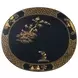 Brushwork Black and Gold Oval Harmony Lamp Table